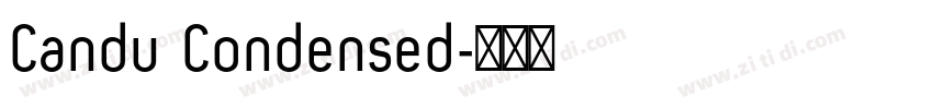 Candu Condensed字体转换